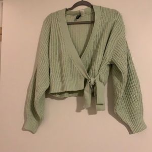 H&M Knit Wrap-Front Cardigan